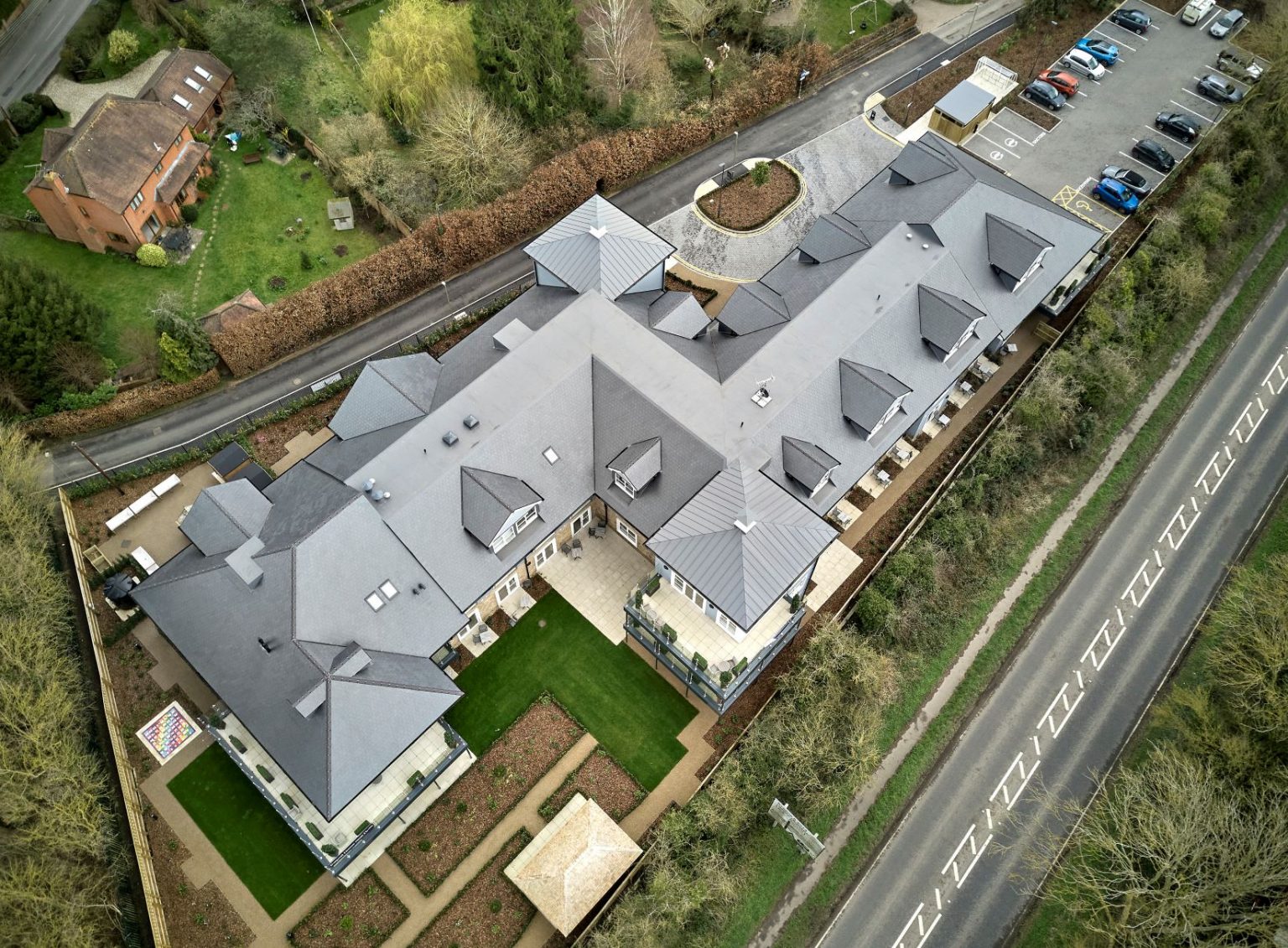 Drone Photos Benson House Care Home, Benson Dalton Homes