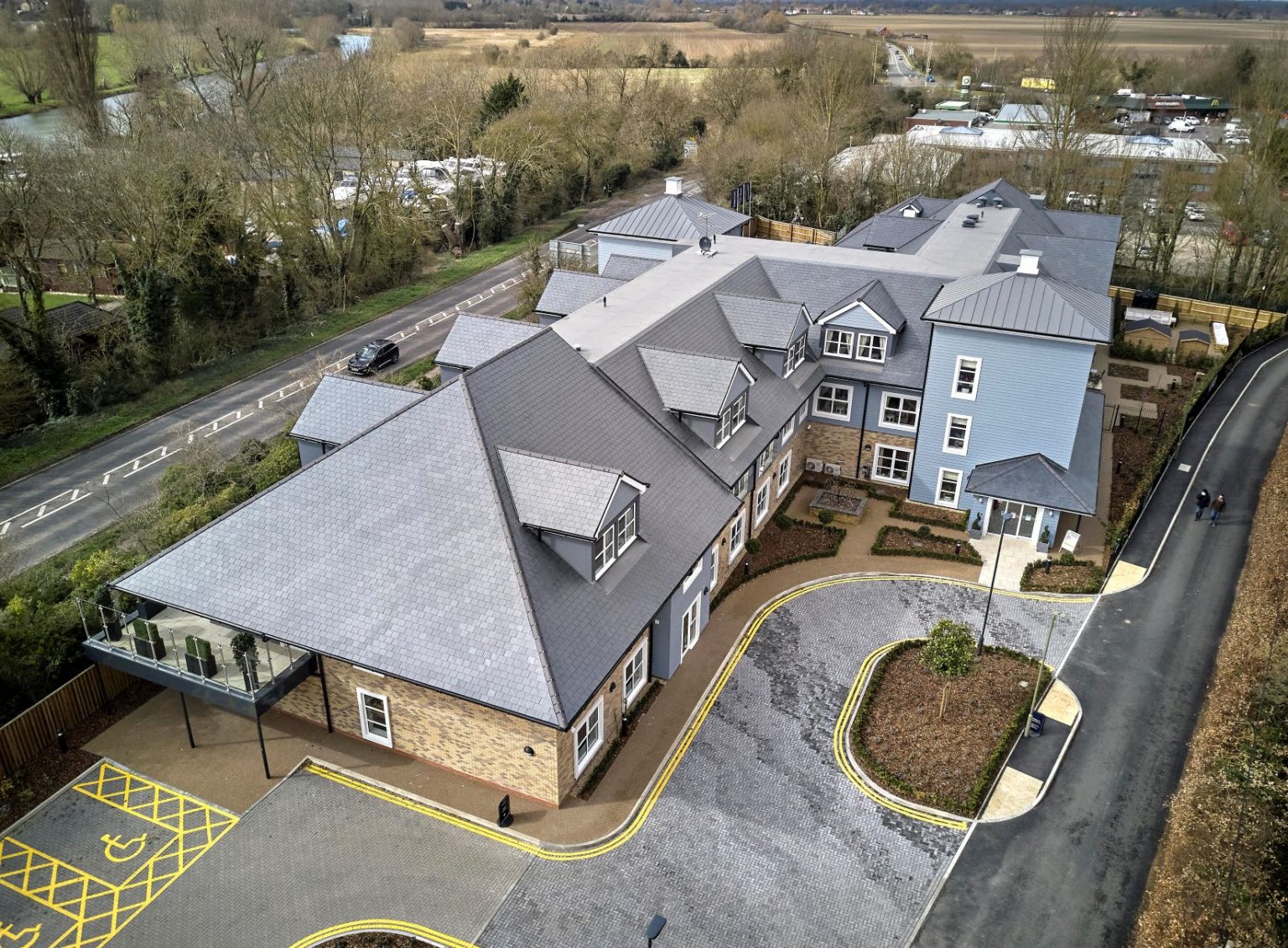 Drone Photos Benson House Care Home, Benson Dalton Homes